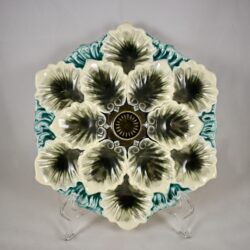 Orchies Majolica Handled Oyster Server - SOLD